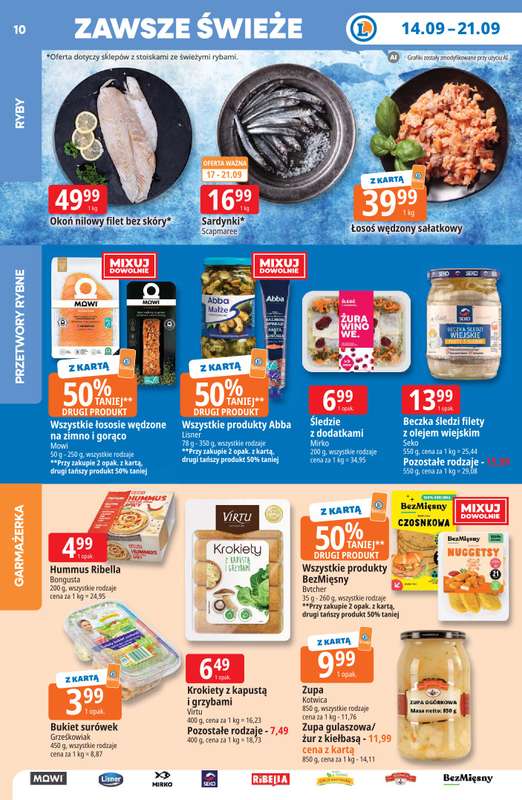 Leclerc - gazetka promocyjna Oferta E.Leclerc | Tanio to tu! od poniedziałku 14.09 do poniedziałku 21.09 - strona 10