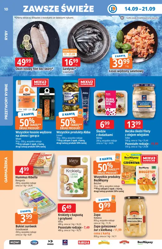 Leclerc - gazetka promocyjna Oferta E.Leclerc | Tanio to tu! od poniedziałku 14.09 do poniedziałku 21.09 - strona 10