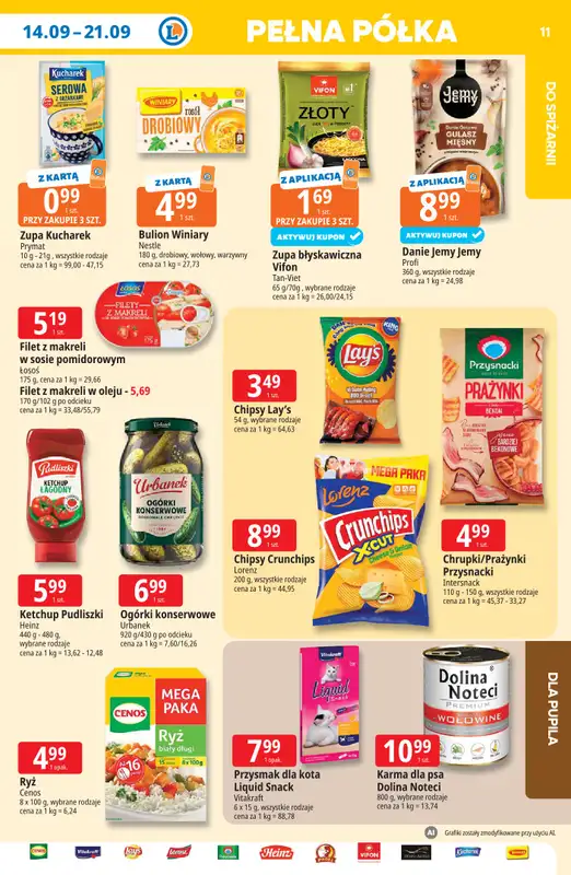 Leclerc - gazetka promocyjna Oferta E.Leclerc | Tanio to tu! od poniedziałku 14.09 do poniedziałku 21.09 - strona 11