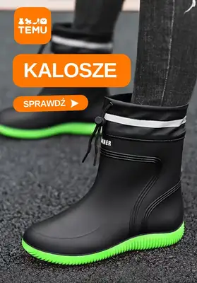 Temu - gazetka promocyjna Kalosze na deszczowe dni od poniedziałku 14.09 