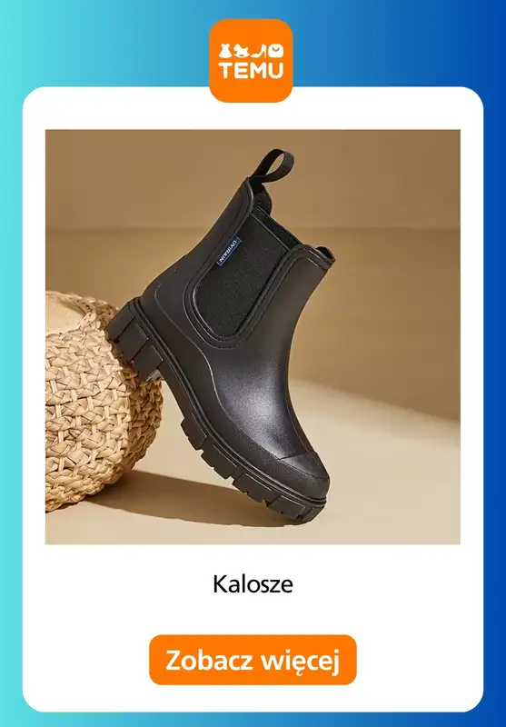 Temu - gazetka promocyjna Kalosze na deszczowe dni od poniedziałku 14.09  - strona 5