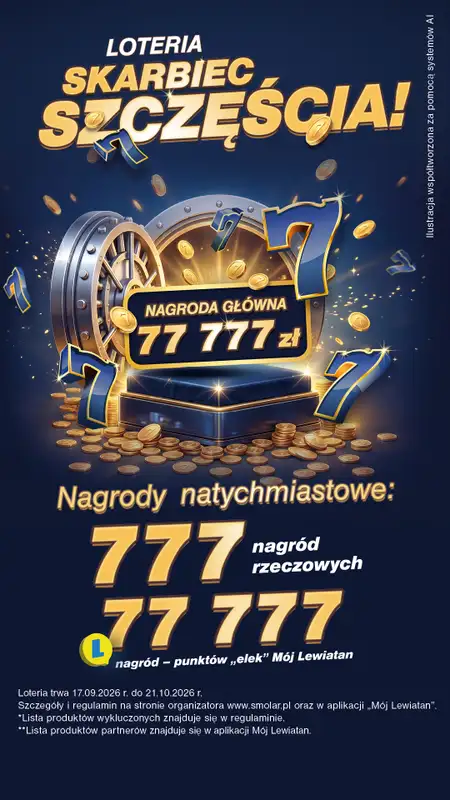 LEWIATAN - gazetka promocyjna Loteria Skarbiec Szczęścia od czwartku 17.09 do środy 23.09 - strona 2