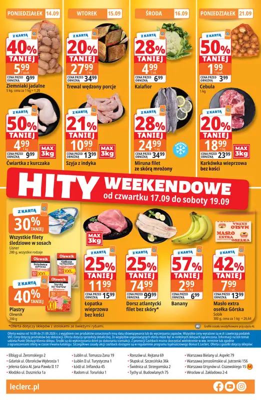 Leclerc - gazetka promocyjna Oferta E.Leclerc | Tanio to tu! od poniedziałku 14.09 do poniedziałku 21.09 - strona 24