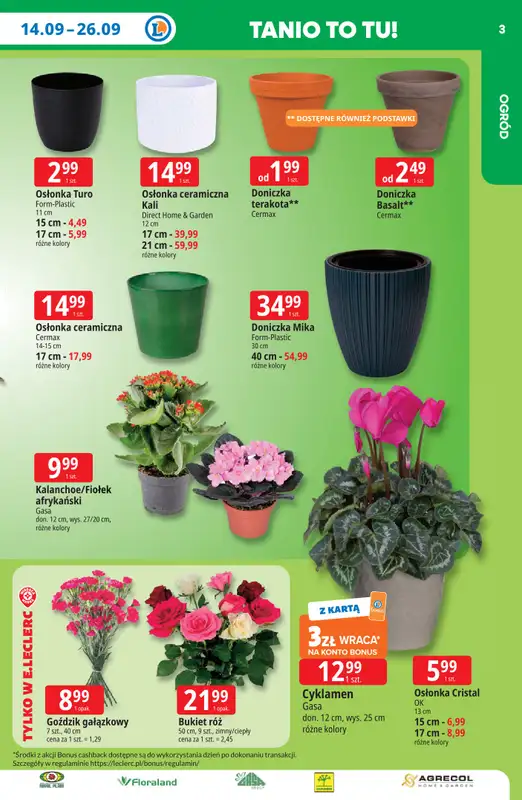 Leclerc - gazetka promocyjna Oferta E.Leclerc | Tanio to tu! od poniedziałku 14.09 do poniedziałku 21.09 - strona 3