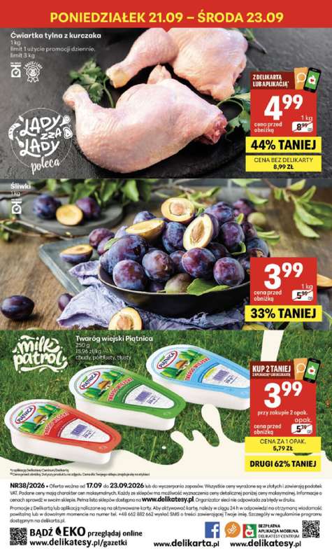 Delikatesy Centrum - gazetka promocyjna Gazetka  do środy 23.09 - strona 40