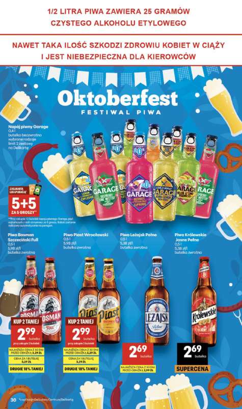 Delikatesy Centrum - gazetka promocyjna Gazetka  do środy 23.09 - strona 30