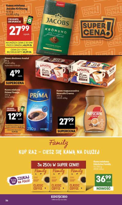 Delikatesy Centrum - gazetka promocyjna Gazetka  do środy 23.09 - strona 36