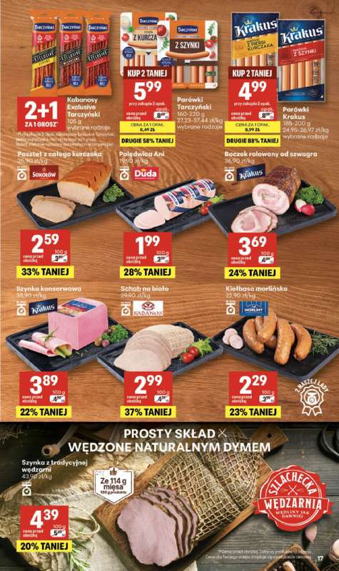 Delikatesy Centrum - gazetka promocyjna Gazetka  do środy 23.09 - strona 17