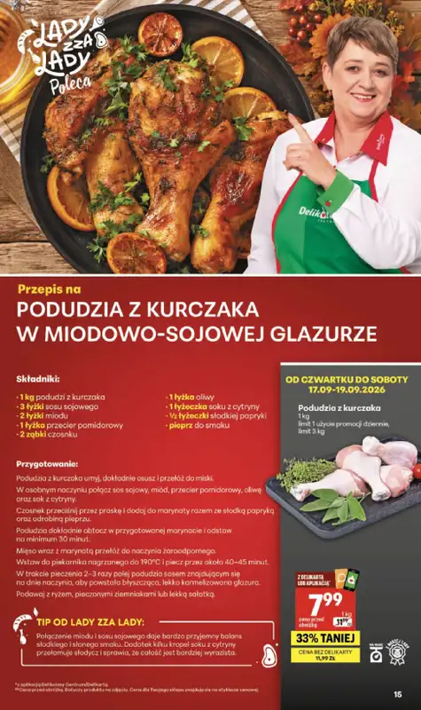 Delikatesy Centrum - gazetka promocyjna Gazetka  do środy 23.09 - strona 15