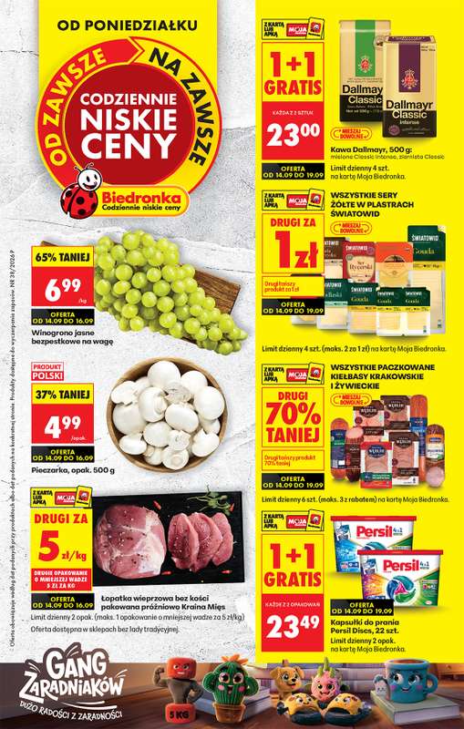 Biedronka - gazetka promocyjna Od poniedziałku od poniedziałku 14.09 do soboty 19.09