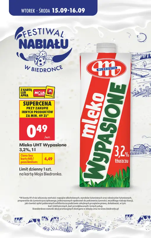 Biedronka - gazetka promocyjna Festiwal nabiału   - strona 2