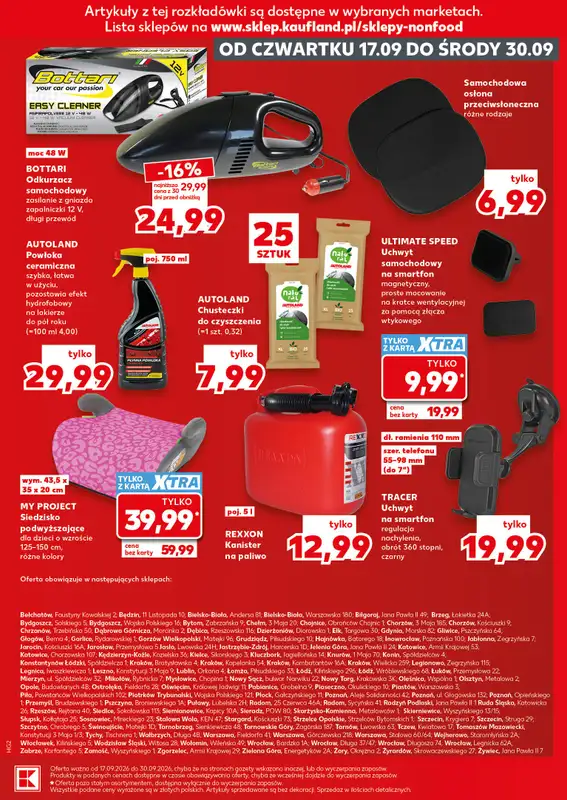 Kaufland - gazetka promocyjna Oferta Kaufland - Non Food od czwartku 17.09 do środy 30.09 - strona 15