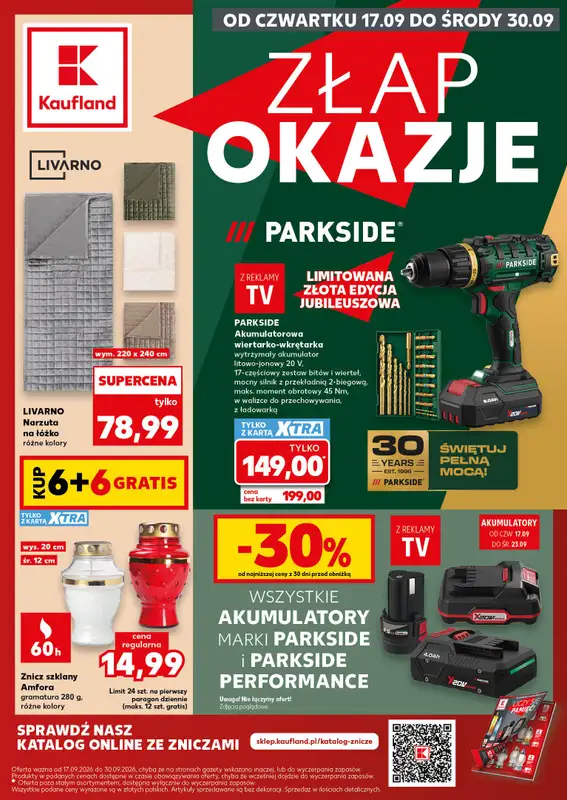 Kaufland - gazetka promocyjna Oferta Kaufland - Non Food od czwartku 17.09 do środy 30.09