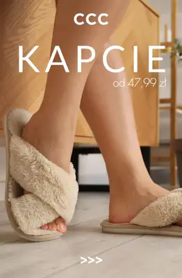 CCC - gazetka promocyjna KAPCIE damskie i męskie od 47,99 zł od wtorku 15.09 