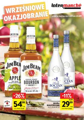 Intermarche - gazetka promocyjna Gazetka alkoholowa od wtorku 15.09 do środy 23.09