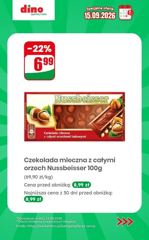Dino - gazetka promocyjna Specjalna oferta na 15.09.2026 - promocje spoza gazetki od wtorku 15.09 do wtorku 15.09 - strona 5
