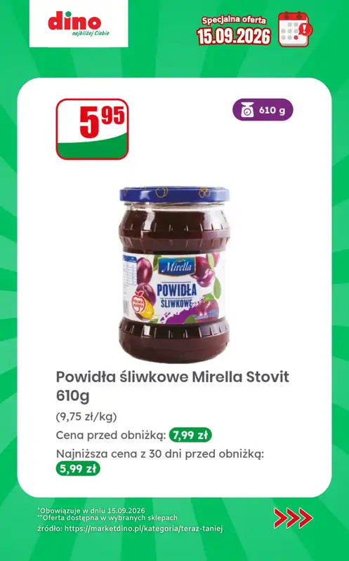 Dino - gazetka promocyjna Specjalna oferta na 15.09.2026 - promocje spoza gazetki od wtorku 15.09 do wtorku 15.09 - strona 6