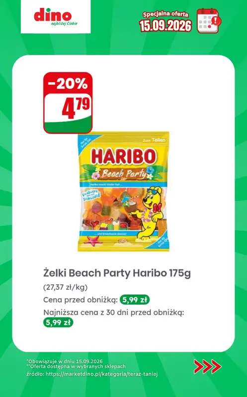 Dino - gazetka promocyjna Specjalna oferta na 15.09.2026 - promocje spoza gazetki od wtorku 15.09 do wtorku 15.09 - strona 9