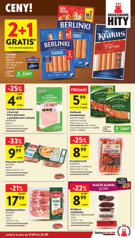 Intermarche - gazetka promocyjna Gazetka od czwartku 17.09 do środy 23.09 - strona 17