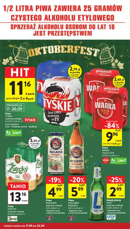 Intermarche - gazetka promocyjna Gazetka od czwartku 17.09 do środy 23.09 - strona 38