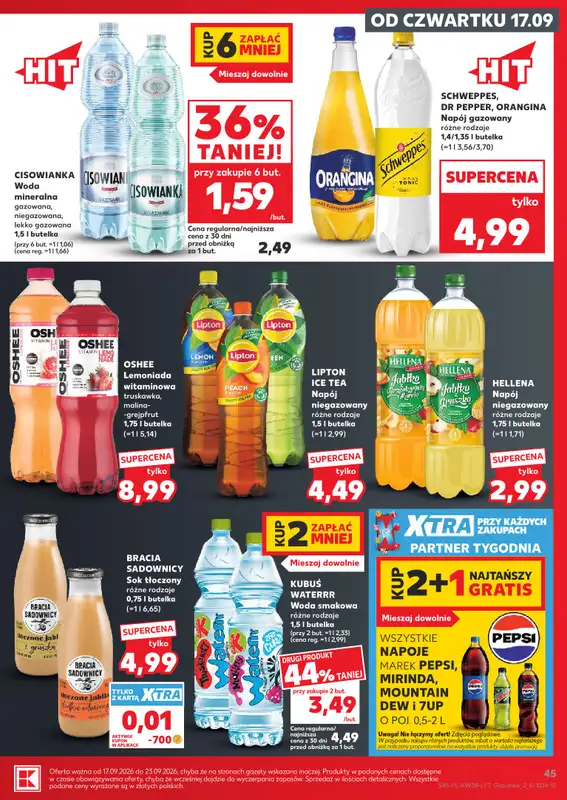Kaufland - gazetka promocyjna Gazetka tygodnia  do środy 23.09 - strona 45