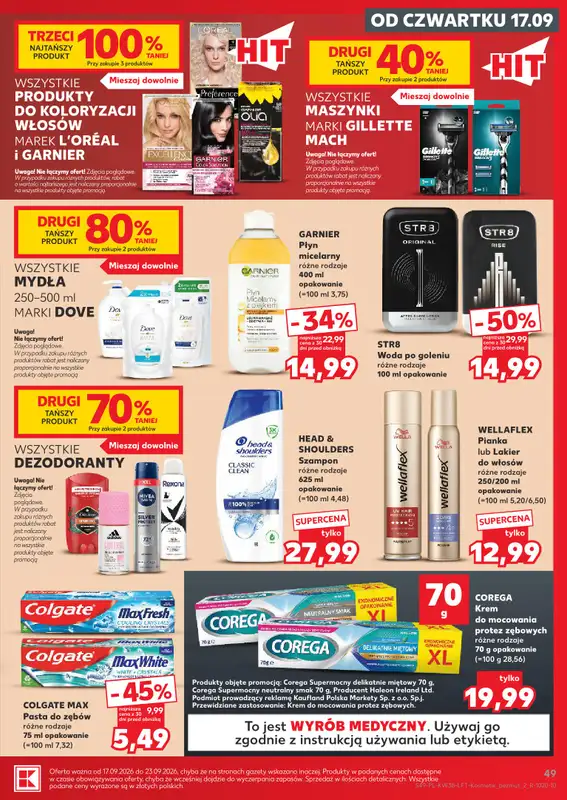 Kaufland - gazetka promocyjna Gazetka tygodnia  do środy 23.09 - strona 49