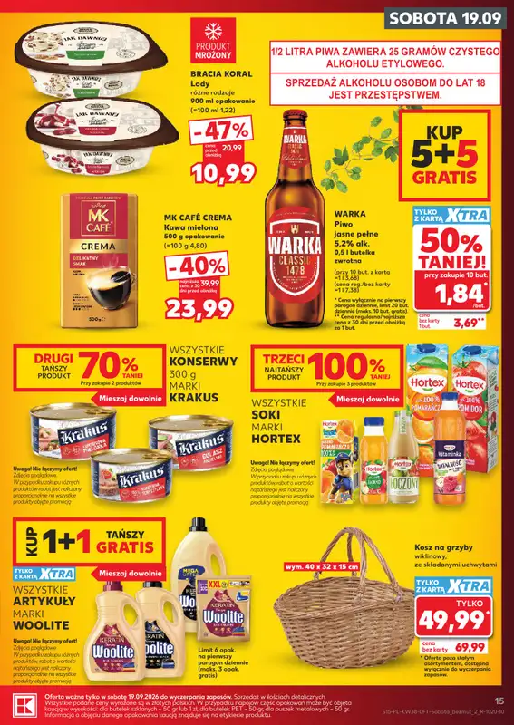 Kaufland - gazetka promocyjna Gazetka tygodnia  do środy 23.09 - strona 15