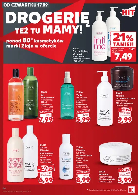 Kaufland - gazetka promocyjna Gazetka tygodnia  do środy 23.09 - strona 48