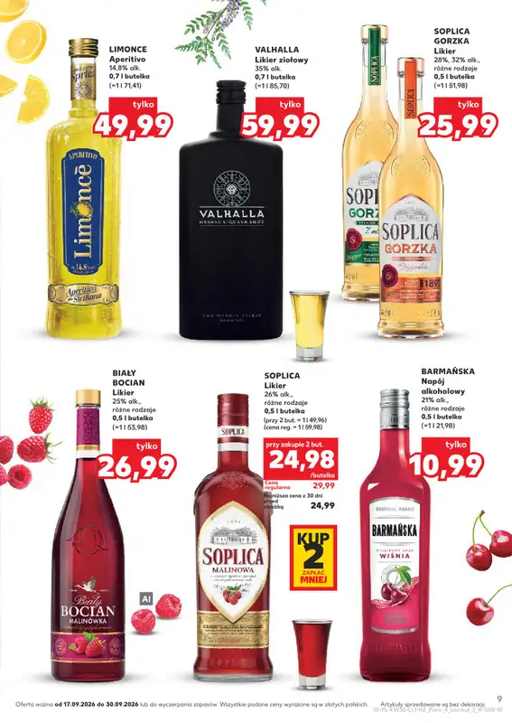 Kaufland - gazetka promocyjna Barek Kauflandu  do środy 30.09 - strona 9