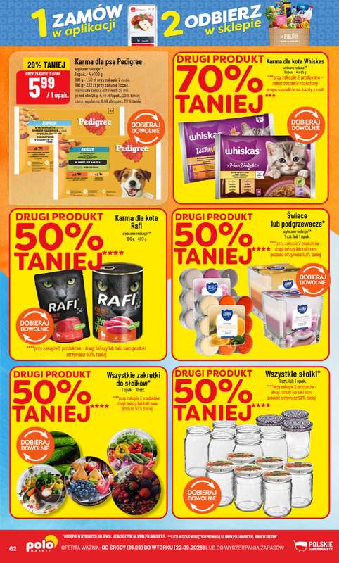 POLOmarket - gazetka promocyjna Gazetka od środy 16.09 do wtorku 22.09 - strona 62