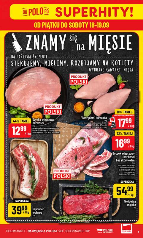 POLOmarket - gazetka promocyjna Gazetka od środy 16.09 do wtorku 22.09 - strona 3
