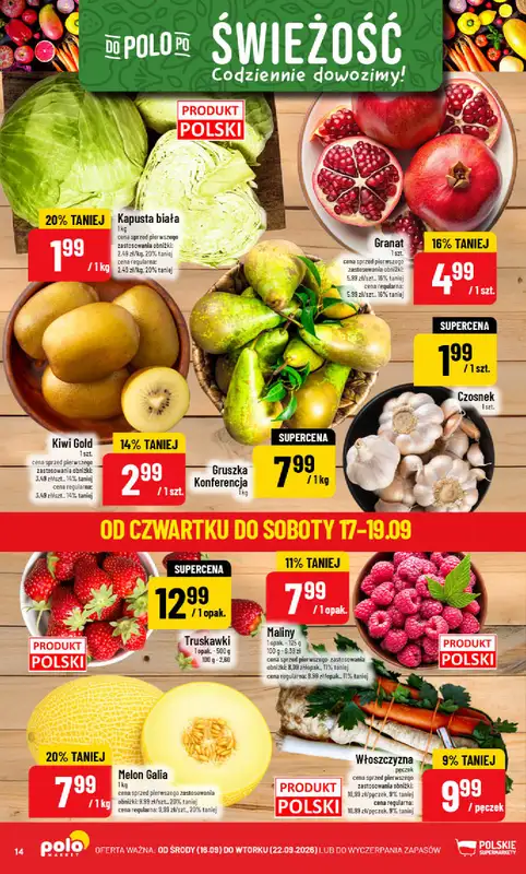 POLOmarket - gazetka promocyjna Gazetka od środy 16.09 do wtorku 22.09 - strona 14