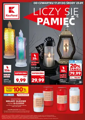 Kaufland - gazetka promocyjna Oferta Kaufland - Znicze od czwartku 17.09 do środy 23.09
