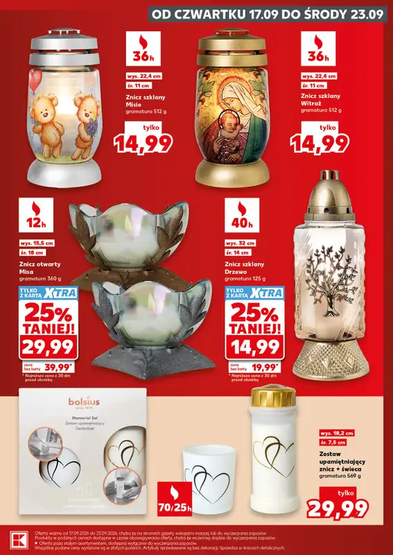 Kaufland - gazetka promocyjna Oferta Kaufland - Znicze od czwartku 17.09 do środy 23.09 - strona 7
