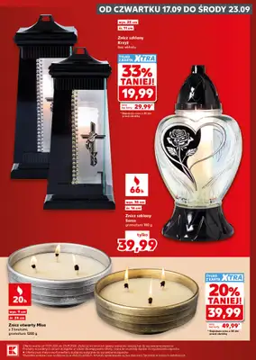 Kaufland - gazetka promocyjna Oferta Kaufland - Znicze od czwartku 17.09 do środy 23.09 - strona 9