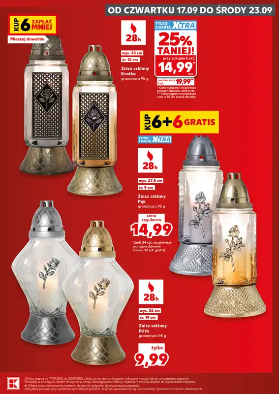 Kaufland - gazetka promocyjna Oferta Kaufland - Znicze od czwartku 17.09 do środy 23.09 - strona 5