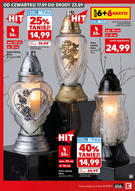 Kaufland - gazetka promocyjna Oferta Kaufland - Znicze od czwartku 17.09 do środy 23.09 - strona 4