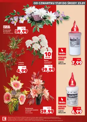 Kaufland - gazetka promocyjna Oferta Kaufland - Znicze od czwartku 17.09 do środy 23.09 - strona 19