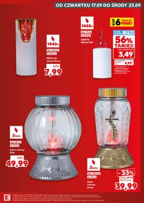 Kaufland - gazetka promocyjna Oferta Kaufland - Znicze od czwartku 17.09 do środy 23.09 - strona 15