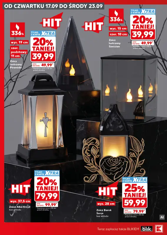 Kaufland - gazetka promocyjna Oferta Kaufland - Znicze od czwartku 17.09 do środy 23.09 - strona 12