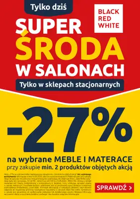 Black Red White - gazetka promocyjna Super Środa w salonach Black Red White od wtorku 15.09 do środy 16.09