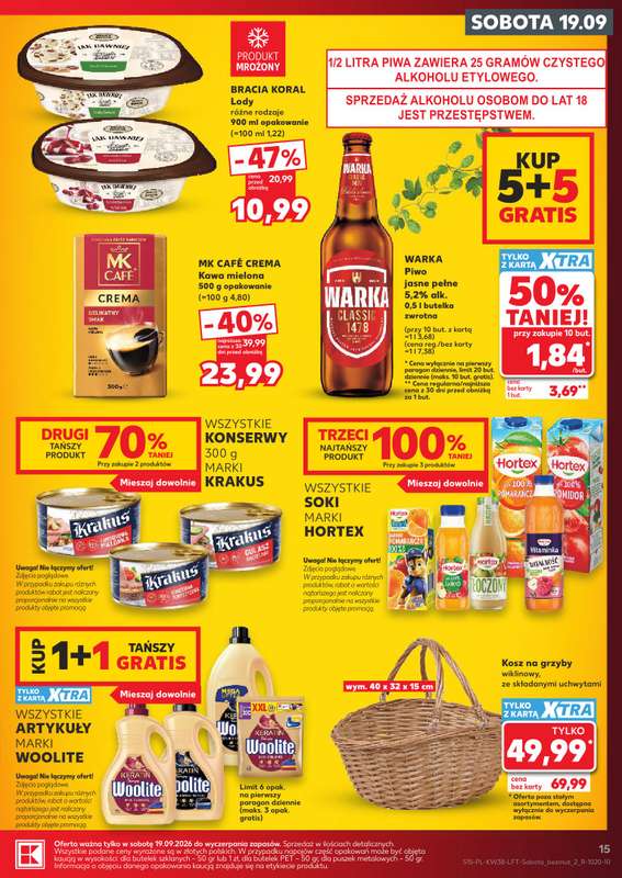 Kaufland - gazetka promocyjna Oferta Tygodnia od czwartku 17.09 do środy 23.09 - strona 15