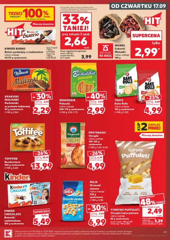 Kaufland - gazetka promocyjna Oferta Tygodnia od czwartku 17.09 do środy 23.09 - strona 41