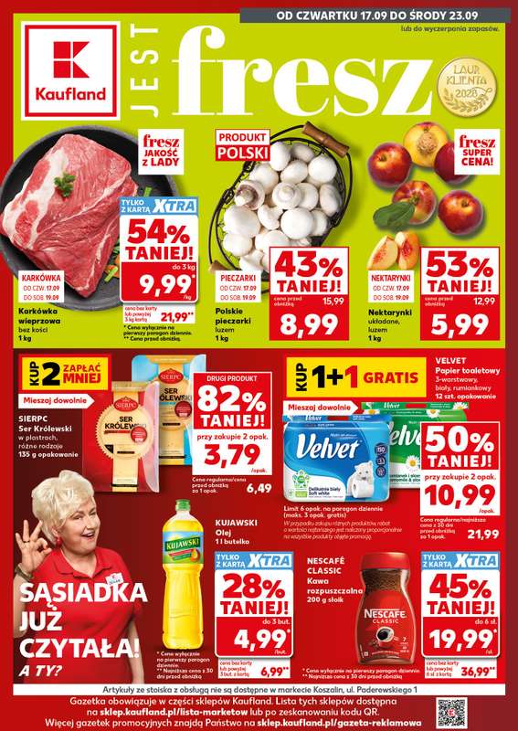 Kaufland - gazetka promocyjna Oferta Tygodnia od czwartku 17.09 do środy 23.09