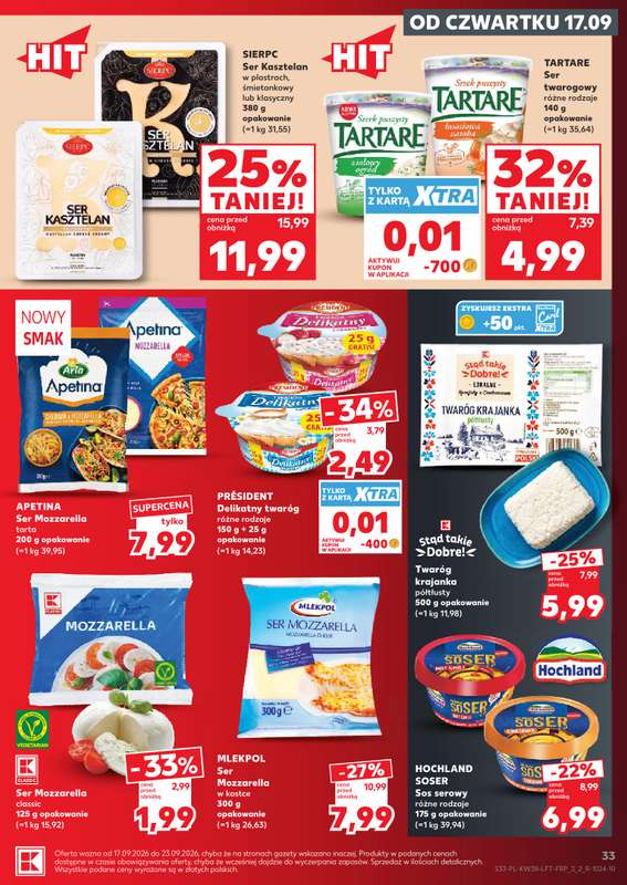 Kaufland - gazetka promocyjna Oferta Tygodnia od czwartku 17.09 do środy 23.09 - strona 33