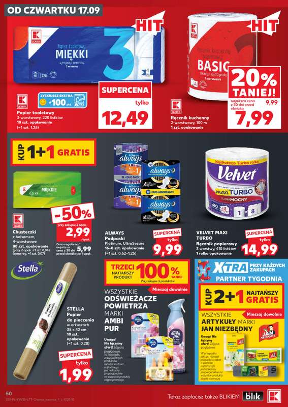 Kaufland - gazetka promocyjna Oferta Tygodnia od czwartku 17.09 do środy 23.09 - strona 50