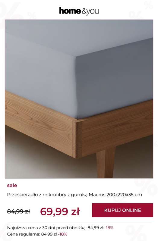 home&you - gazetka promocyjna SALE: tekstylia sypialniane od wtorku 15.09 do wtorku 22.09 - strona 3