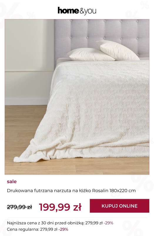 home&you - gazetka promocyjna SALE: tekstylia sypialniane od wtorku 15.09 do wtorku 22.09 - strona 9