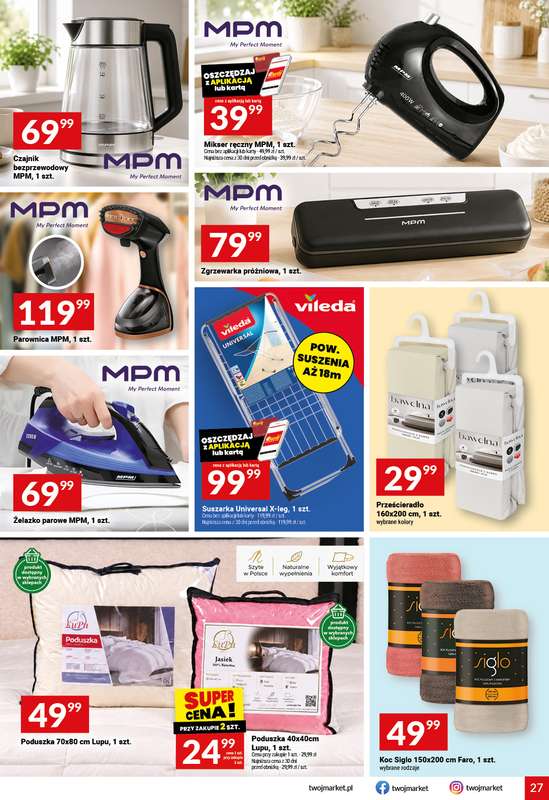 Twój Market - gazetka promocyjna Gazetka od środy 16.09 do wtorku 22.09 - strona 27