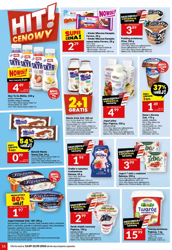 Twój Market - gazetka promocyjna Gazetka od środy 16.09 do wtorku 22.09 - strona 16